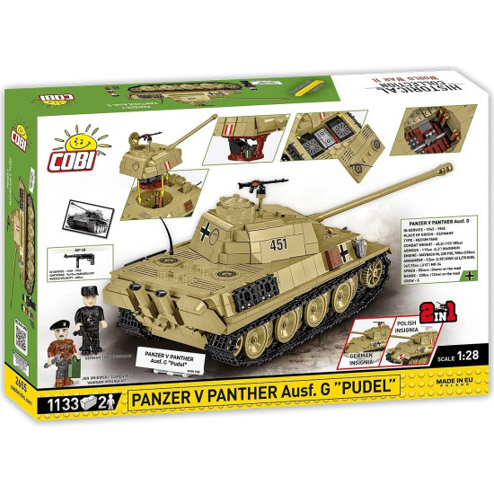 Klocki Panzer V Panther G Pudel 1133 klocków