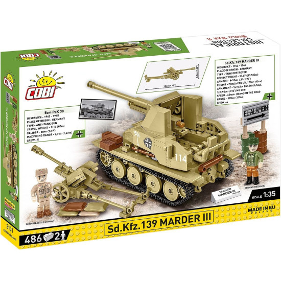 Klocki Sd.Kfz. Marder III 486 klocków