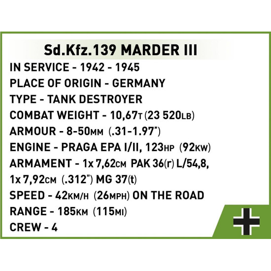 Klocki Sd.Kfz. Marder III 486 klocków