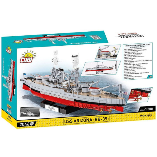 Klocki USS Arizona BB-39 2046 klocków