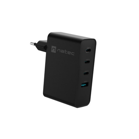 Ładowarka sieciowa Ribera GAN 3xUSB-C + 1x USB-A 100W czarna 