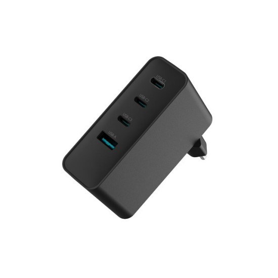 Ładowarka sieciowa Ribera GAN 3xUSB-C + 1x USB-A 100W czarna 
