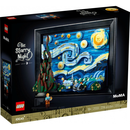 Klocki Ideas 21333 Gwiaździsta noc Vincenta van Gogha 