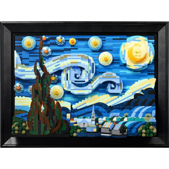 Klocki Ideas 21333 Gwiaździsta noc Vincenta van Gogha 