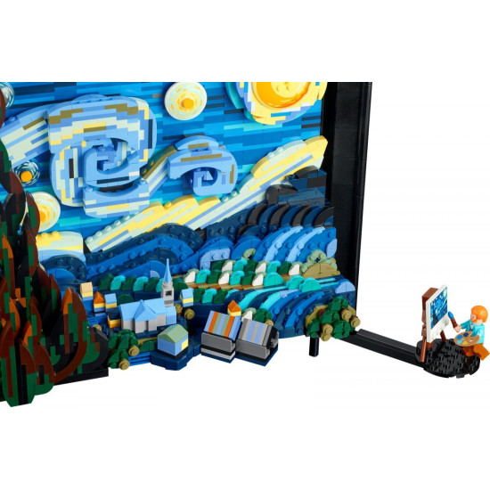 Klocki Ideas 21333 Gwiaździsta noc Vincenta van Gogha 