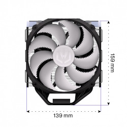 Chłodzenie procesora Fortis 5 Black ARGB EY3A014 