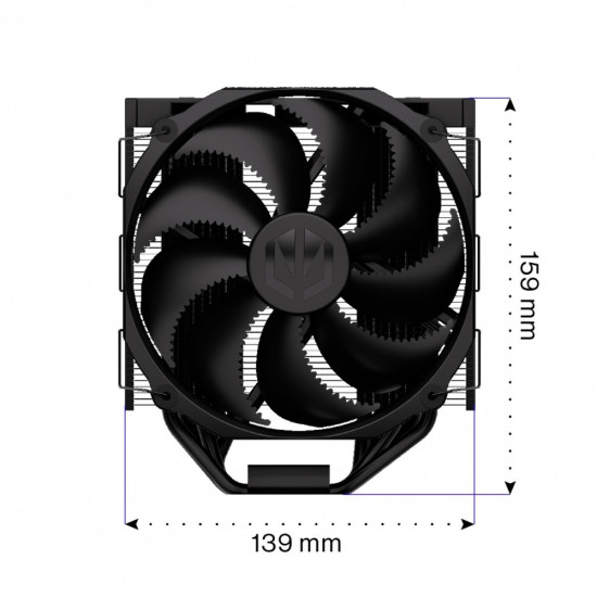 Chłodzenie procesora Fortis 5 Black EY3A013 