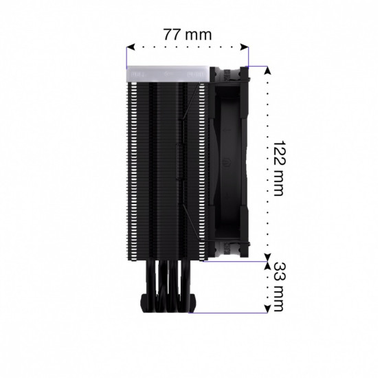 Chłodzenie procesora Fera 5 Black ARGB EY3A012 