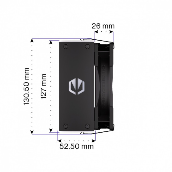 Chłodzenie procesora Fera 5 Black ARGB EY3A012 