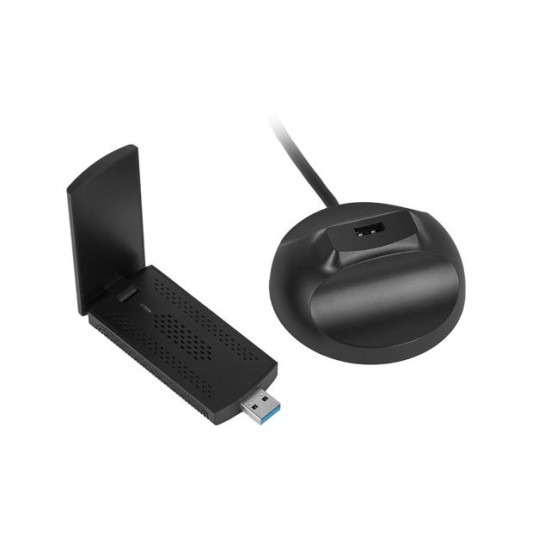 Karta sieciowa bezprzewodowa WIFI NC-3000-WI USB 3.0 AX3000 TRI-BAND 2 wewnętrzne anteny 