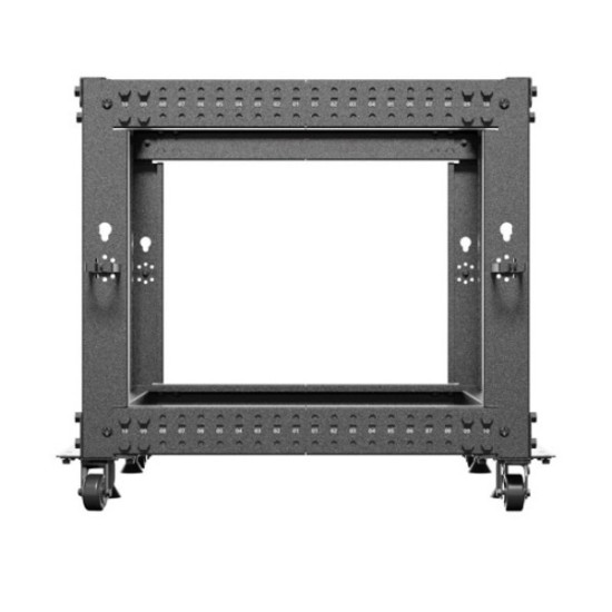 Open rack 19' 9U 600x600-1100 regulowany czarny 