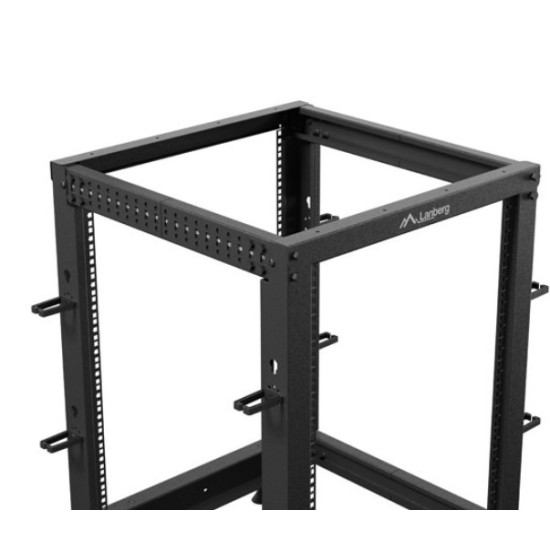 Open rack 19' 15U 600x600-1100 regulowany czarny 