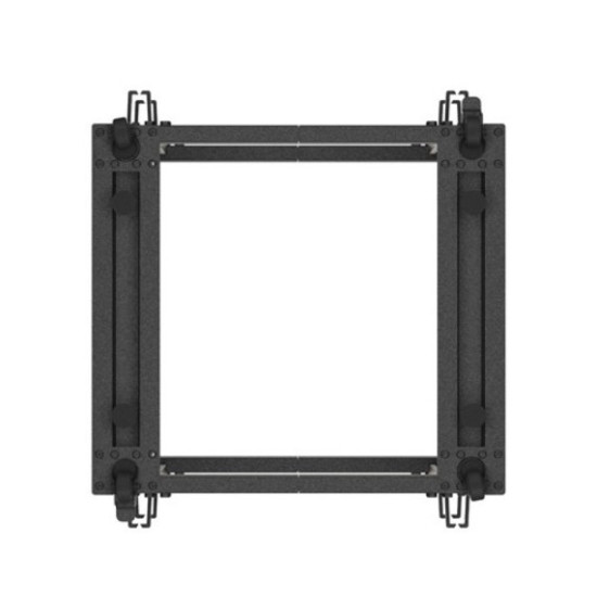 Open rack 19' 15U 600x600-1100 regulowany czarny 