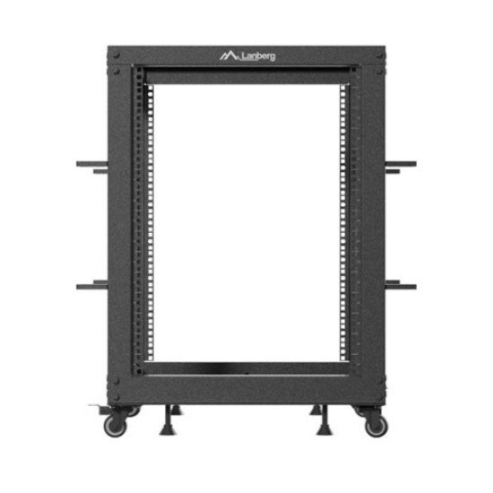 Open rack 19' 15U 600x600-1100 regulowany czarny 