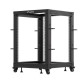 Open rack 19' 15U 600x600-1100 regulowany czarny 
