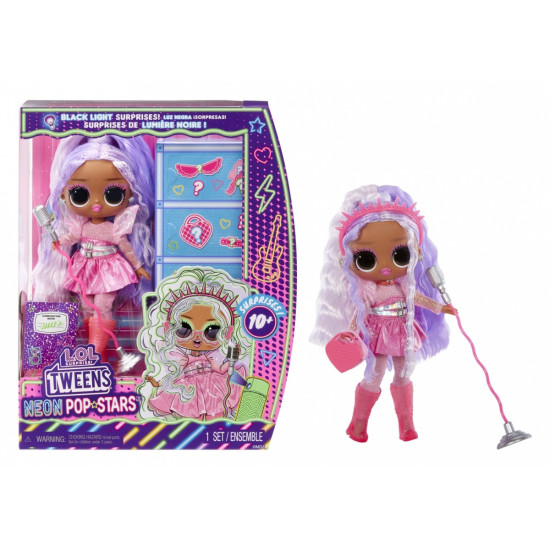 Lalka L.O.L. Surprise Tweens Neon Pop Stars Kitty 