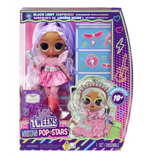 Lalka L.O.L. Surprise Tweens Neon Pop Stars Kitty 