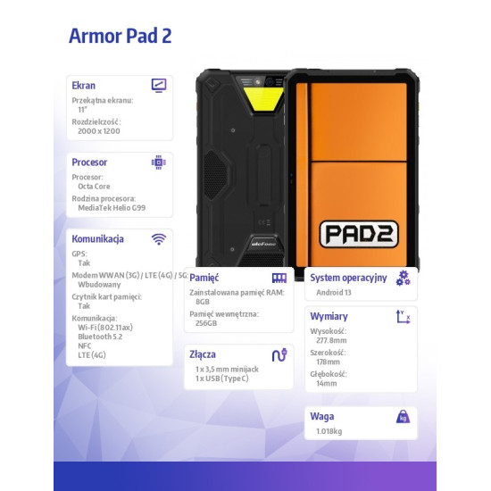 Tablet Armor Pad 2 4G 11