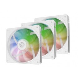 Zestaw 3 wentylatorów Genesis OXAL 120 ARGB biały 