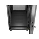 Szafa instalacyjna rack stojąca 19 cali 32U 600x800 drzwi perforowane LCD czarna (Flat pack)