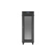 Szafa instalacyjna rack stojąca 19 cali 32U 600x1000 drzwi perforowane LCD czarna (Flat pack)