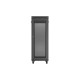 Szafa instalacyjna rack stojąca 19 cali 32U 600x1000 drzwi perforowane LCD czarna (Flat pack)