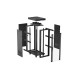 Szafa instalacyjna rack stojąca 19 cali 32U 600x1000 drzwi przeszklone LCD czarna (Flat pack)