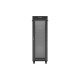 Szafa instalacyjna rack stojąca 19 cali 37U 600x600 drzwi perforowane LCD czarna (Flat pack)