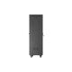Szafa instalacyjna rack stojąca 19 cali 37U 600x600 drzwi perforowane LCD czarna (Flat pack)