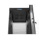 Szafa instalacyjna rack stojąca 19 cali 37U 600x600 drzwi perforowane LCD czarna (Flat pack)