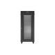 Szafa instalacyjna rack stojąca 19 cali 37U 800x800 drzwi perforowane LCD czarna (Flat pack)
