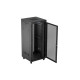 Szafa instalacyjna rack stojąca 19 cali 37U 800x800 drzwi perforowane LCD czarna (Flat pack)