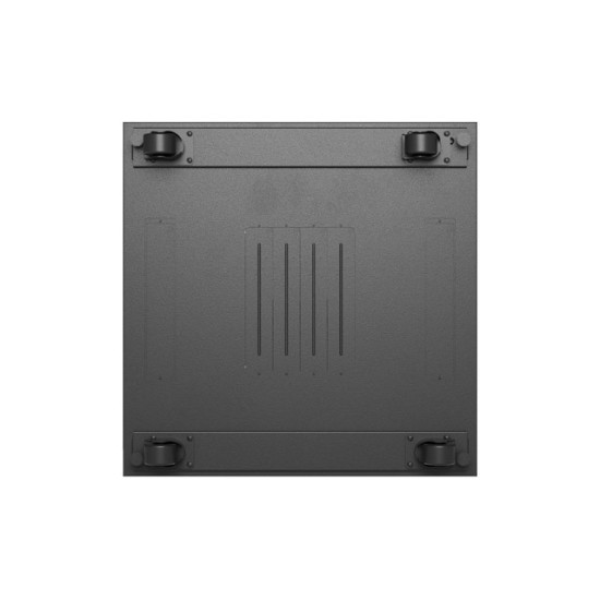 Szafa instalacyjna rack stojąca 19 cali 37U 800x800 drzwi perforowane LCD czarna (Flat pack)
