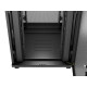 Szafa instalacyjna rack stojąca 19 cali 37U 800x800 drzwi perforowane LCD czarna (Flat pack)