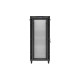 Szafa instalacyjna rack stojąca 19 cali 37U 800x800 drzwi perforowane LCD czarna (Flat pack)