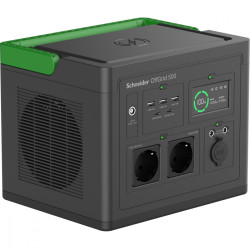 Stacja zasilania PPS500-GR Schneider OffGrid Portable Power Station 500, 517Wh   Lithium-ion, 2 Schuko, Sinewave 