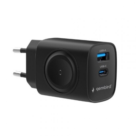 Ładowarka USB-A USB-C 20W PowerDelivery Quick Charge 3.0, czarna
