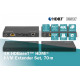 Przedłużacz/Extender KVM HDMI+USB HDBaseT 70m 4K30Hz HDCP 2.2 PoC (Power over Cable) audio IR zestaw