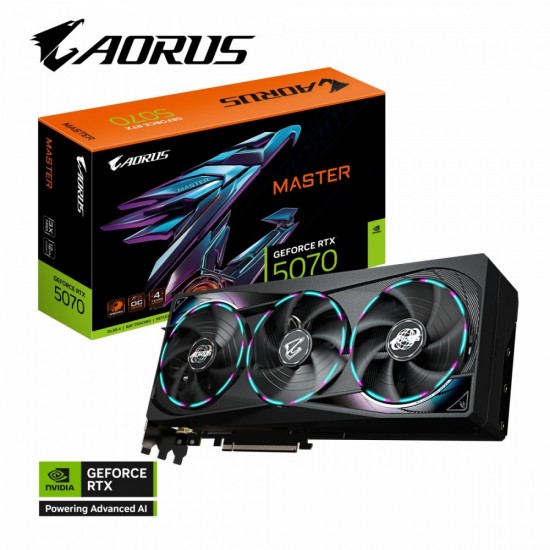Karta graficzna RTX 5070 AORUS MASTER 12GB GDDR7 192bit HDMI/DP 