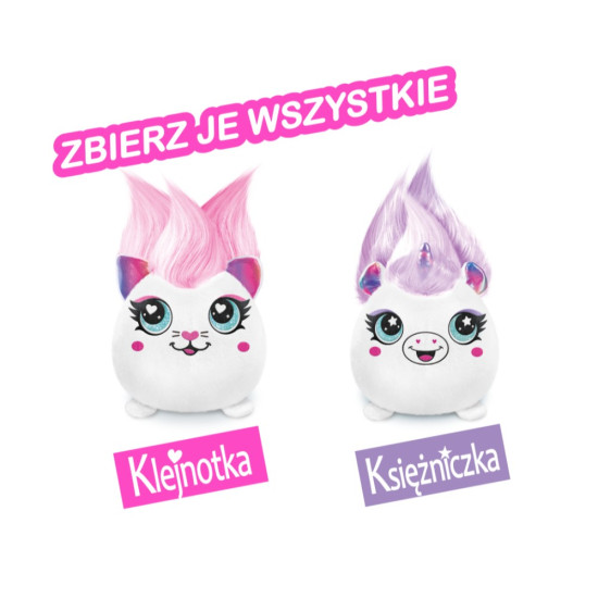 Maskotka Projekt Plusz Fryzurki - Zestaw z elektronicznym aerografem - Klejnotka