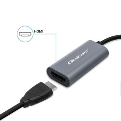 Adapter aluminiowa przejściówka USB-C na HDMI 4K | 60Hz | 32AWG 
