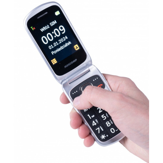 Telefon komórkowy z klapką dla seniorów MT-184 BRUNO 4G