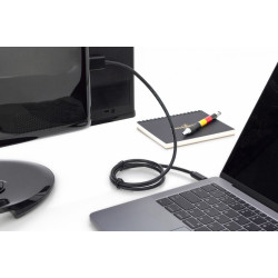 Kabel USB Type-C/HDMI M/M USB 3.1 Gen.2 SuperSpeed+ 4K/60Hz 18Gbps 5m czarny