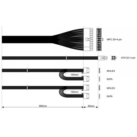 Zasilacz SFX AK-S1-300 300W