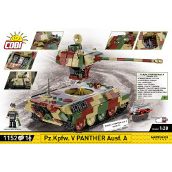 Klocki Pz.Kpfw.V Panther Ausf.A 1152 klocki 