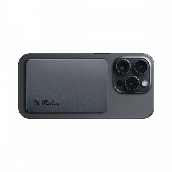 Powerbank 5000mAh 20W indukcyjny Magsafe PD Fast Charge szary 