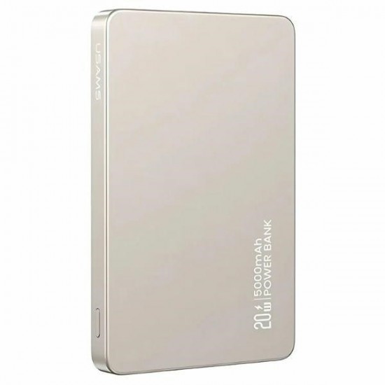 PowerBank 5000mAh 20W Indukcyjny Magsafe PD Fast Charge tytanowy 