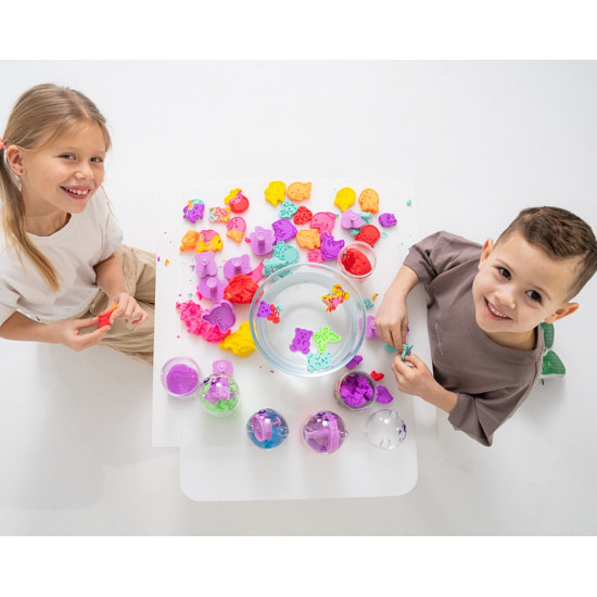 Masa plastyczna Misiolina 60g 1 foremka Fioletowa