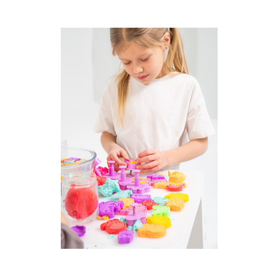 Masa plastyczna Misiolina 60g 1 foremka Fioletowa