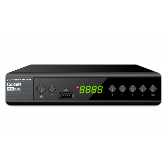 Tuner/dekoder cyfrowy DVB-T2 H.265/HEVC 